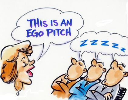 Ego in way of sales pitch